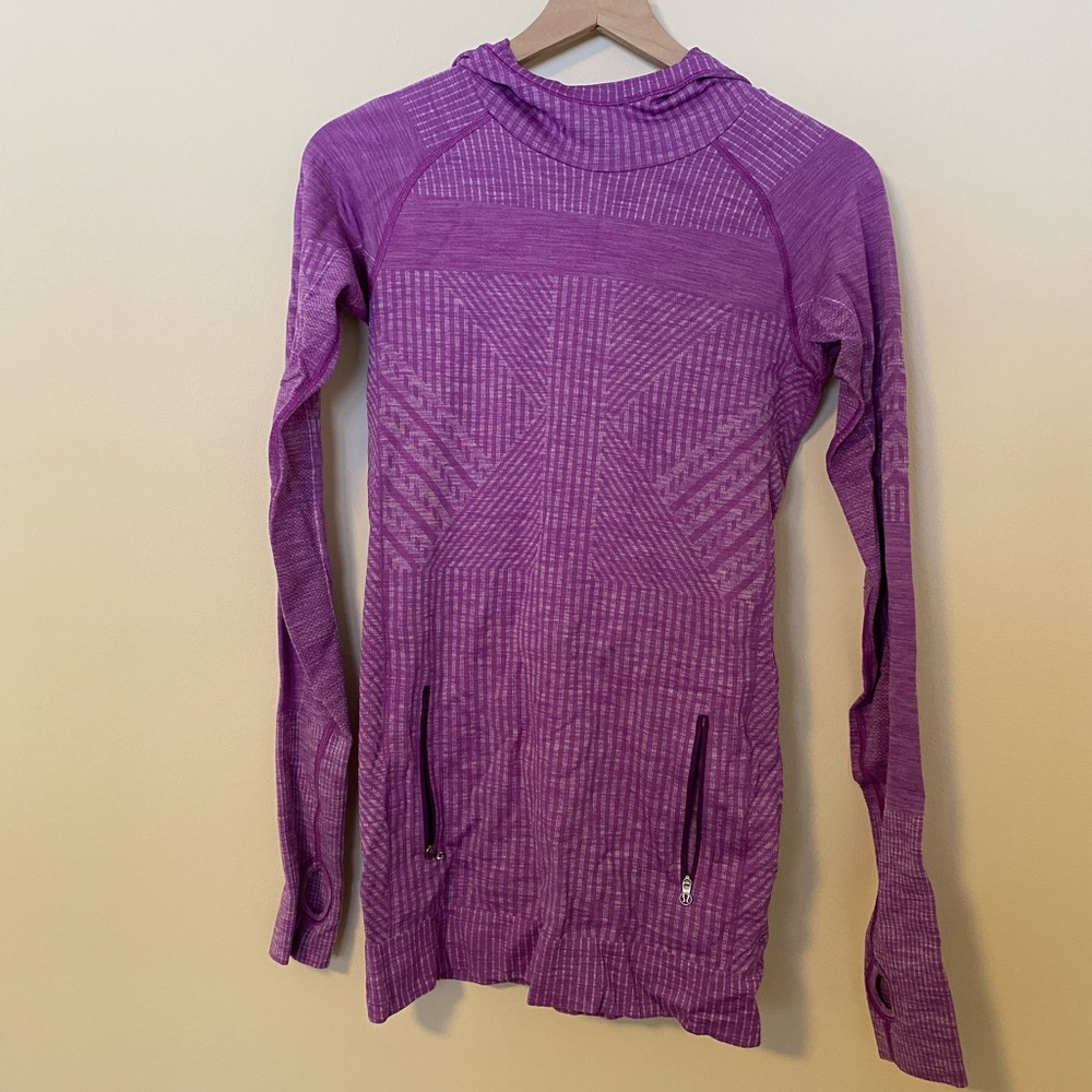 Lululemon hooded purple shirt